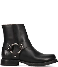 Frye Veronica Flex Leather O-Ring Harness Hardware Booties