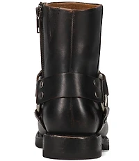 Frye Veronica Flex Leather O-Ring Harness Hardware Booties