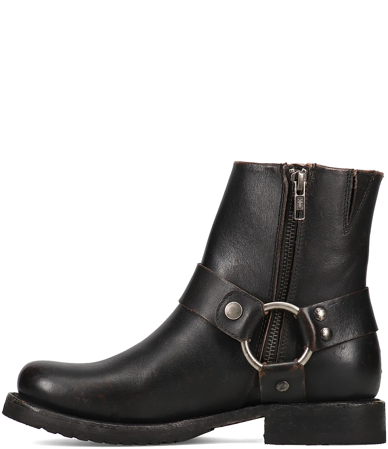 Frye Veronica Flex Leather O-Ring Harness Hardware Booties