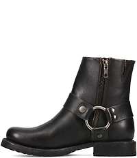Frye Veronica Flex Leather O-Ring Harness Hardware Booties