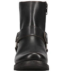 Frye Veronica Flex Leather O-Ring Harness Hardware Booties