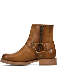Frye Veronica Flex Leather O-Ring Harness Hardware Booties
