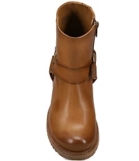 Frye Veronica Flex Leather O-Ring Harness Hardware Booties