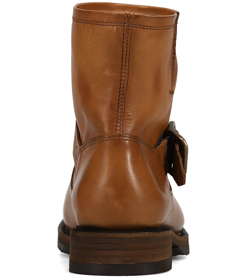 Frye Veronica Flex Leather Buckle Hardware Booties