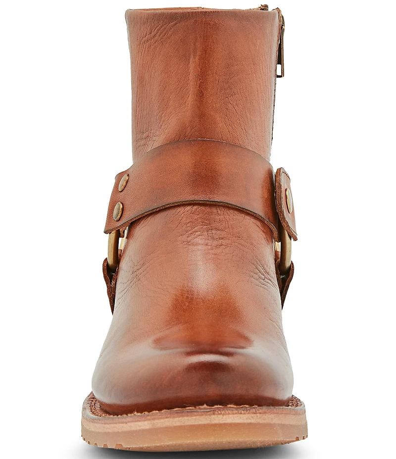 Frye Veronica Leather O-Ring Harness Hardware Booties