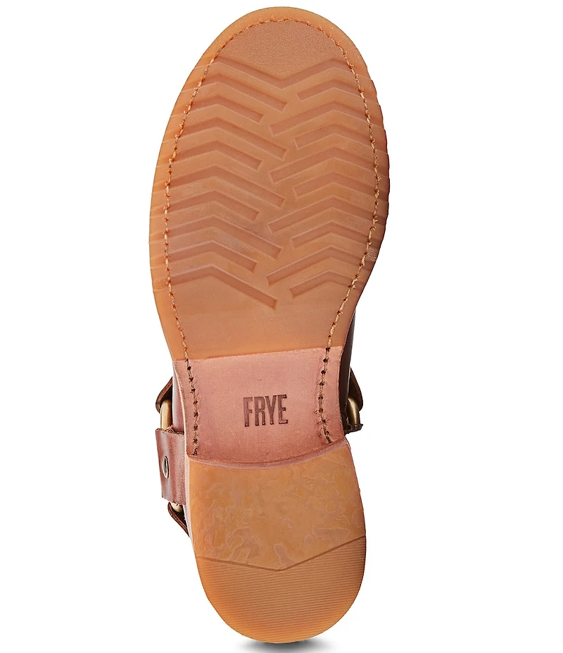 Frye Veronica Leather O-Ring Harness Hardware Booties