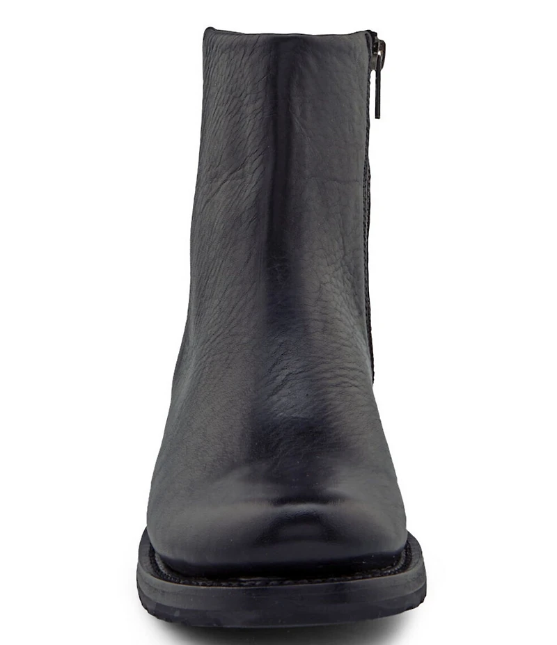 Frye Veronica Inside Zip Distressed Leather Booties