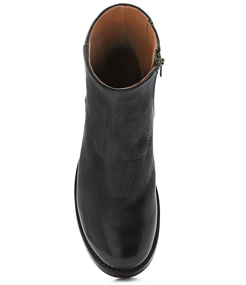 Frye Veronica Inside Zip Distressed Leather Booties