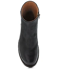 Frye Veronica Inside Zip Distressed Leather Booties