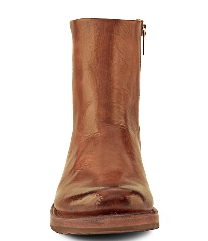 Frye Veronica Inside Zip Distressed Leather Booties