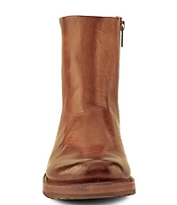Frye Veronica Inside Zip Distressed Leather Booties