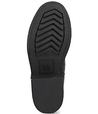 Frye Viv Leather Buckle Hardware Short Engineer Booties