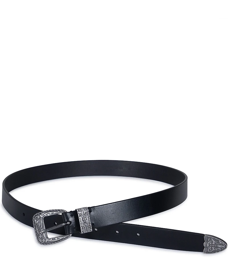 Frye Western Leather Belt