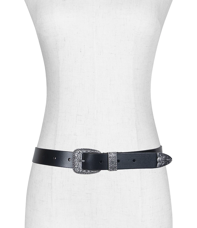 Frye Western Leather Belt