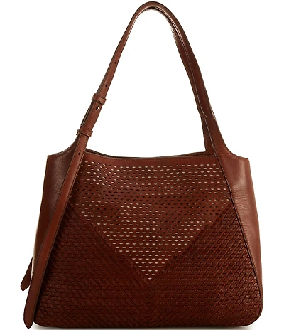 Frye Woven Perforated Jennie Tote Bag