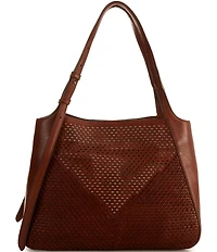 Frye Woven Perforated Jennie Tote Bag