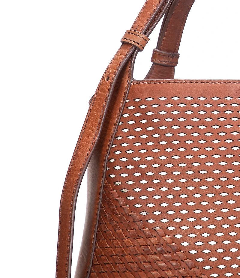 Frye Woven Perforated Jennie Tote Bag