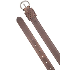 Frye Woven Perforated Leather Belt