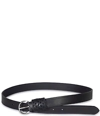 Frye Woven Perforated Leather Belt