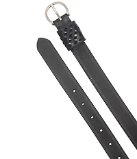 Frye Woven Perforated Leather Belt