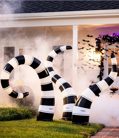 Funboy Halloween Inflatable LED Light-Up Indoor/Outdoor Yard Striped Snake Decor 3-Piece Set
