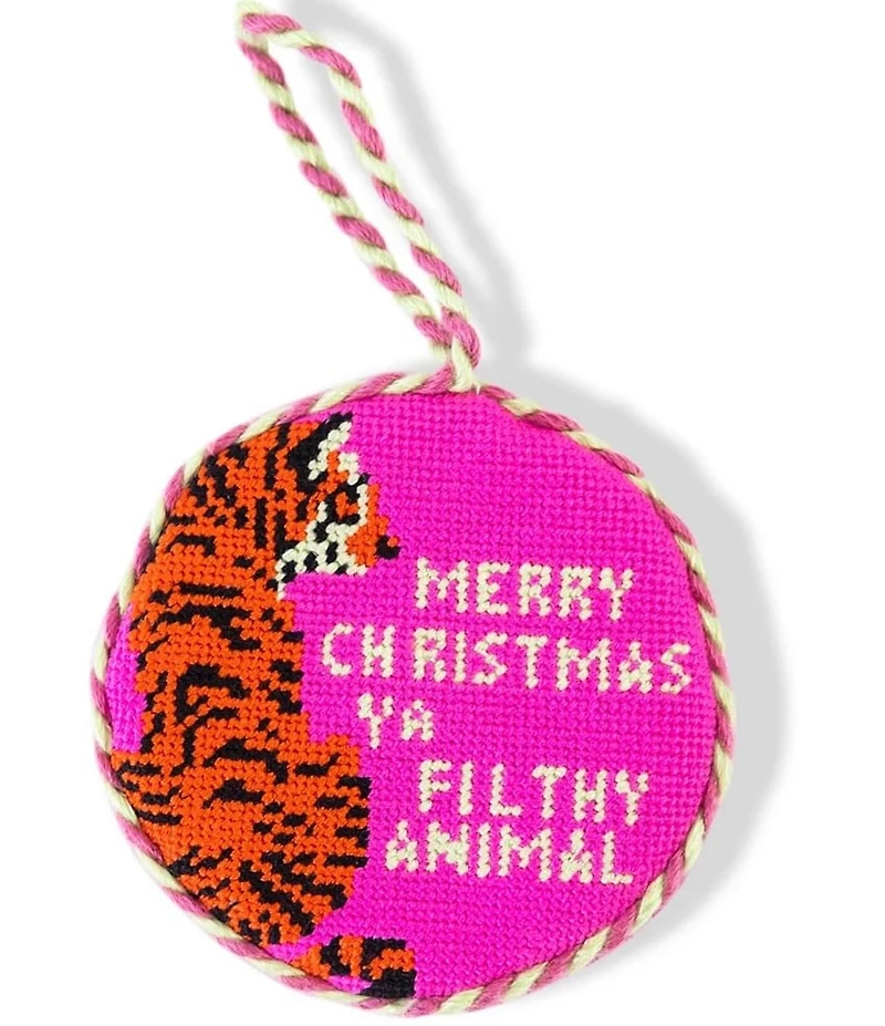 Furbish Filthy Animal Needlepoint Ornament
