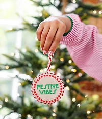 Furbish Holiday Collection Festive Vibes Needlepoint Ornament