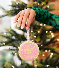 Furbish Holiday Collection In Dolly We Trust Needlepoint Ornament