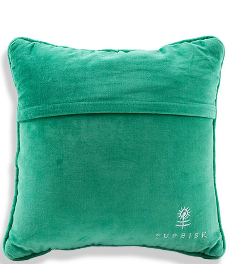 Furbish Holiday Collection Snow Good Needlepoint Pillow