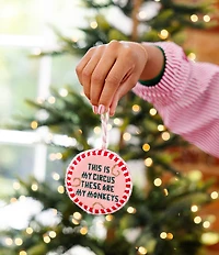 Furbish Holiday Collection This Is My Circus Needlepoint Ornament