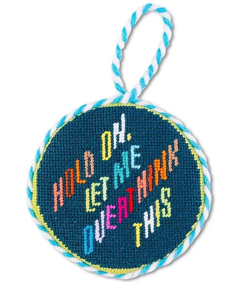 Furbish Overthink Needlepoint Ornament