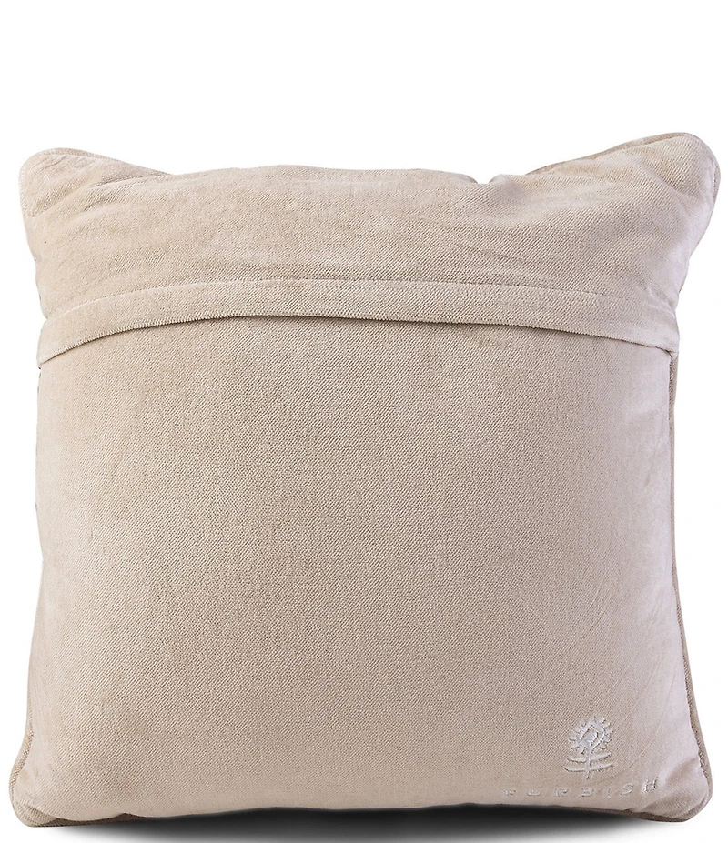 Furbish Please Leave by Nine Needlepoint Pillow