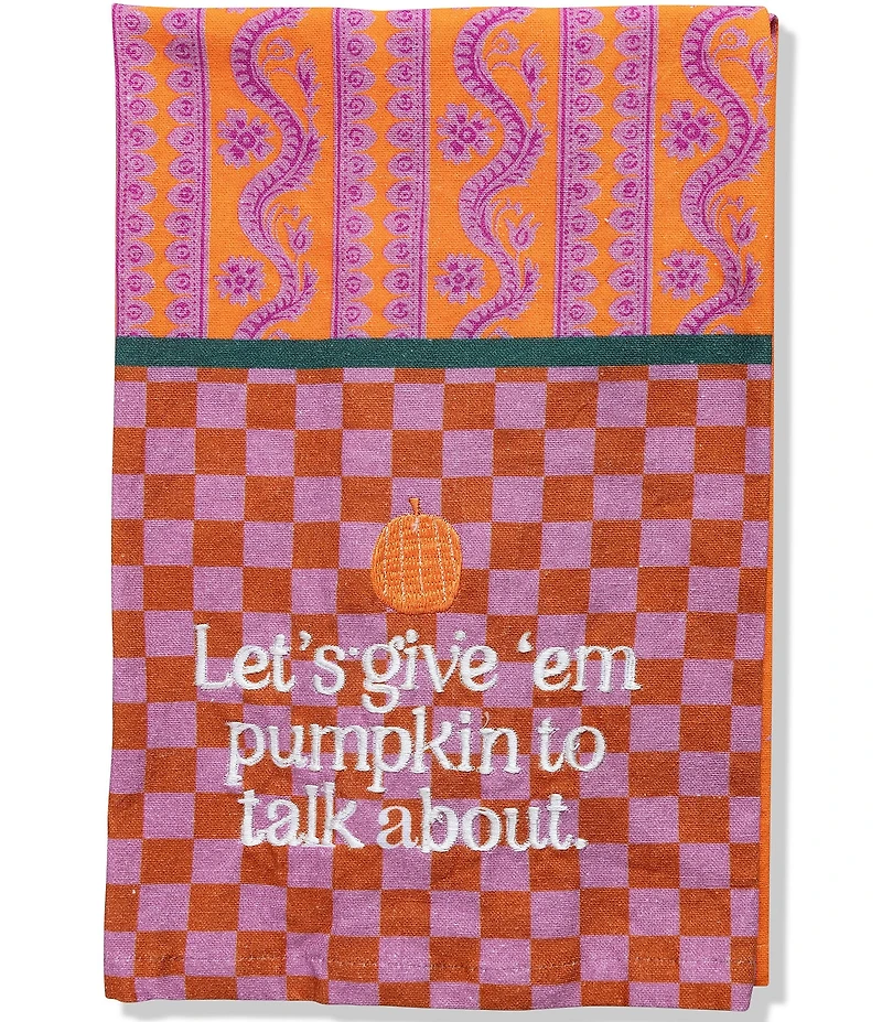 Furbish Pumpkin To Talk About Dish Towel