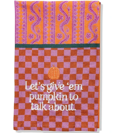 Furbish Pumpkin To Talk About Dish Towel