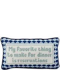 Furbish Reservations Needlepoint Pillow