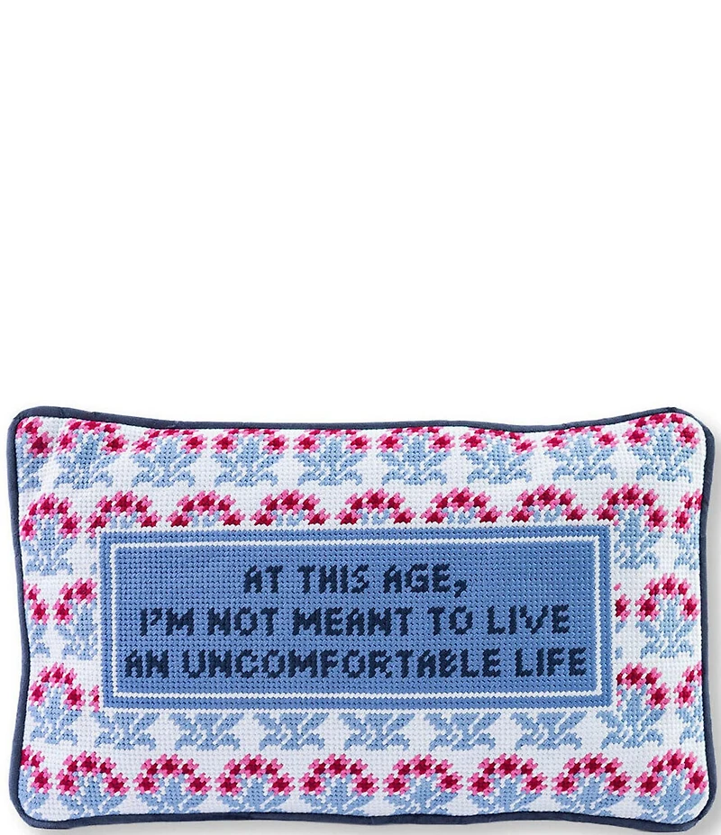 Furbish Uncomfortable Needlepoint Pillow