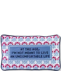 Furbish Uncomfortable Needlepoint Pillow