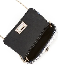 Furla 1927 Mini Sequin Chain Strap Crossbody Bag