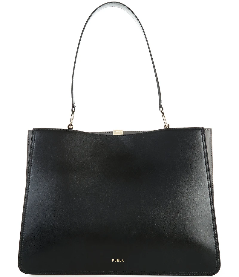 Furla Agata Large Leather Tote Bag