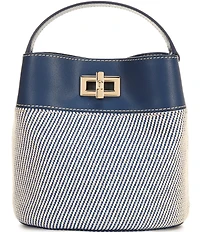 Furla Amelia Canvas Mini Bucket Bag