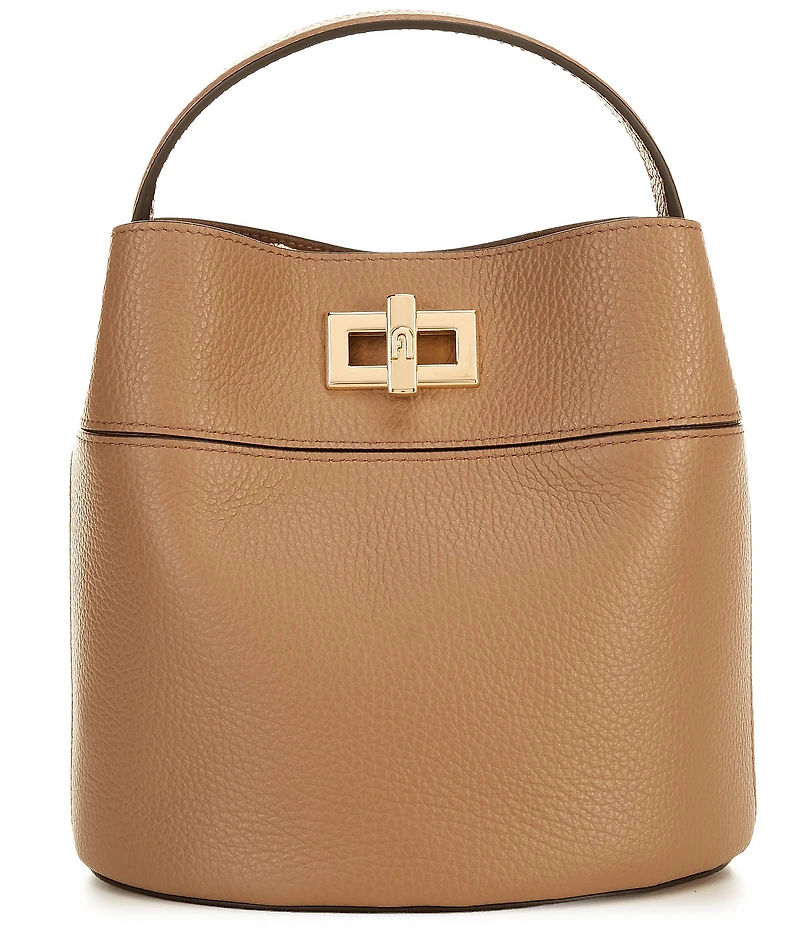 Furla Amelia Canvas Handle Mini Bucket Bag