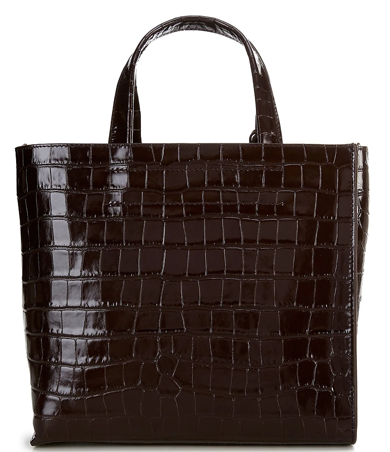 Furla Divide It Croc Double Handle Tote Bag
