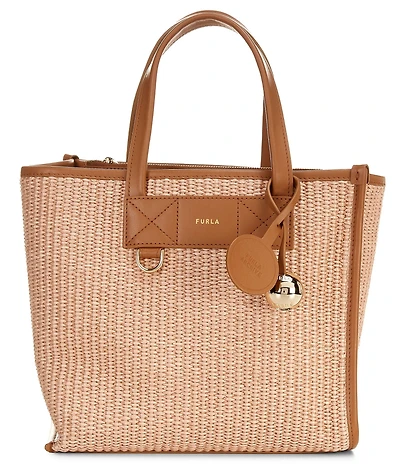Furla Divide It Small Woven Tote Bag
