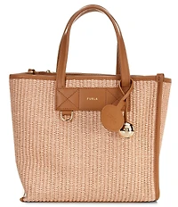 Furla Divide It Small Woven Tote Bag