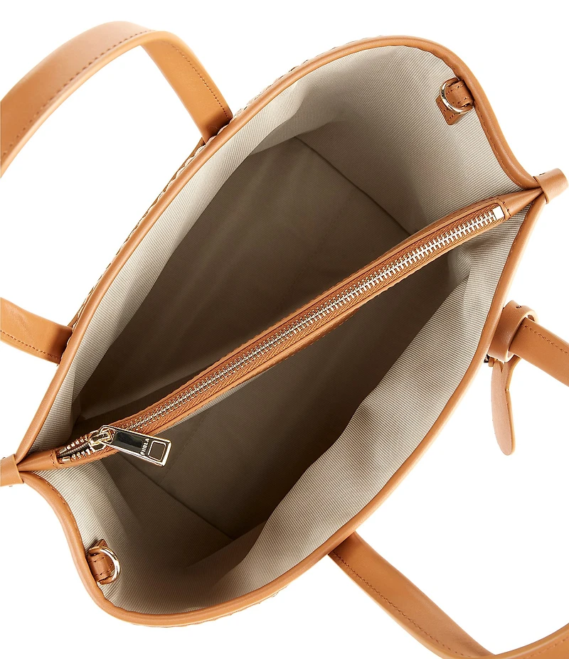 Furla Divide It Small Woven Tote Bag