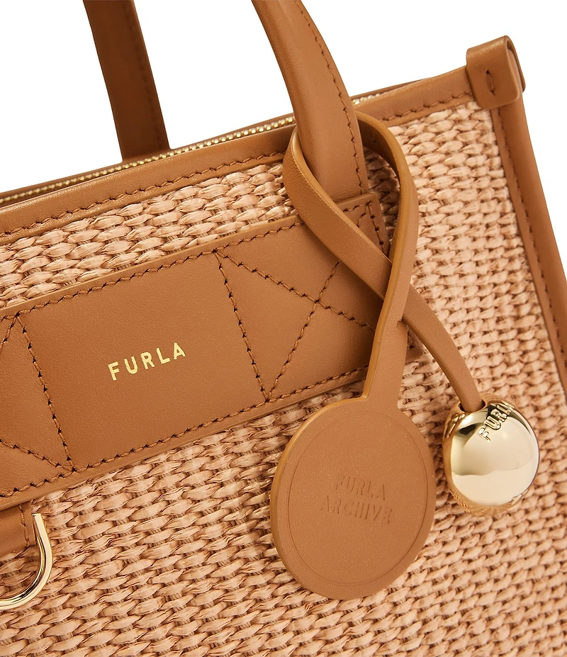 Furla Divide It Small Woven Tote Bag