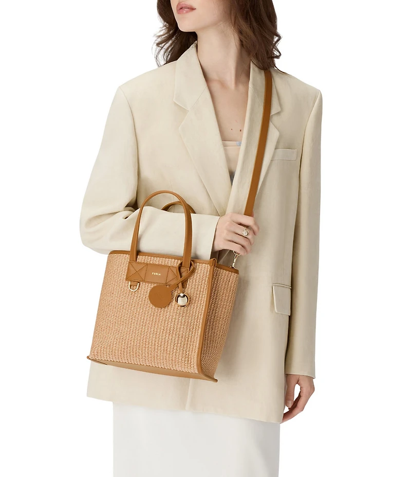Furla Divide It Small Woven Tote Bag