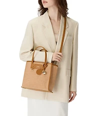 Furla Divide It Small Woven Tote Bag