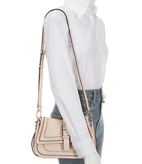 Furla Flow Medium Belt Buckle Top Handle Shoulder Bag