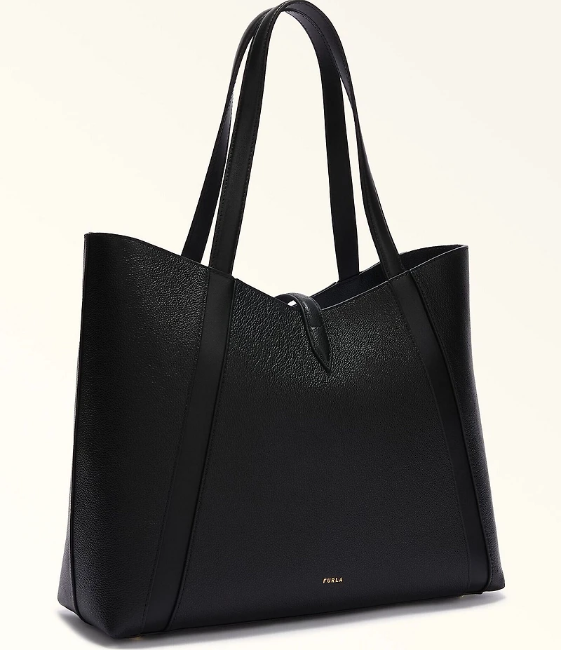 Furla Goccia Large Leather Tote Bag